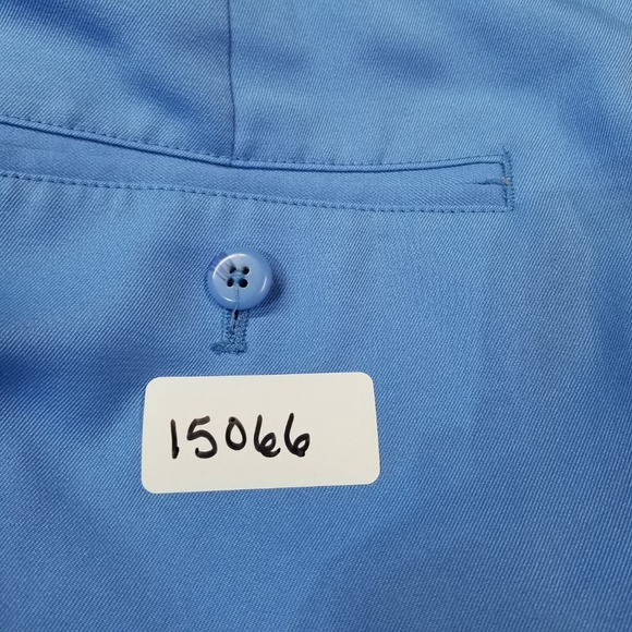 Louis Raphael Golf Shorts Mens Size 34 Blue Flat Front Golfer Polyester - Picture 8 of 8